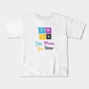 CMYK Colors Cat Joke Kids T-Shirt